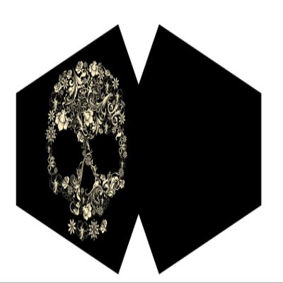 Ancient Wisdom Reusable Fashion Face Mask - Flower Skull (Adult)