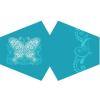 Beespoke Gifts Reusable Fashion Face Covering - Blue Butterfly (Adult) view 1