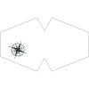 Beespoke Gifts Reusable Fashion Face Covering - Nautical Compass (Adult) view 2