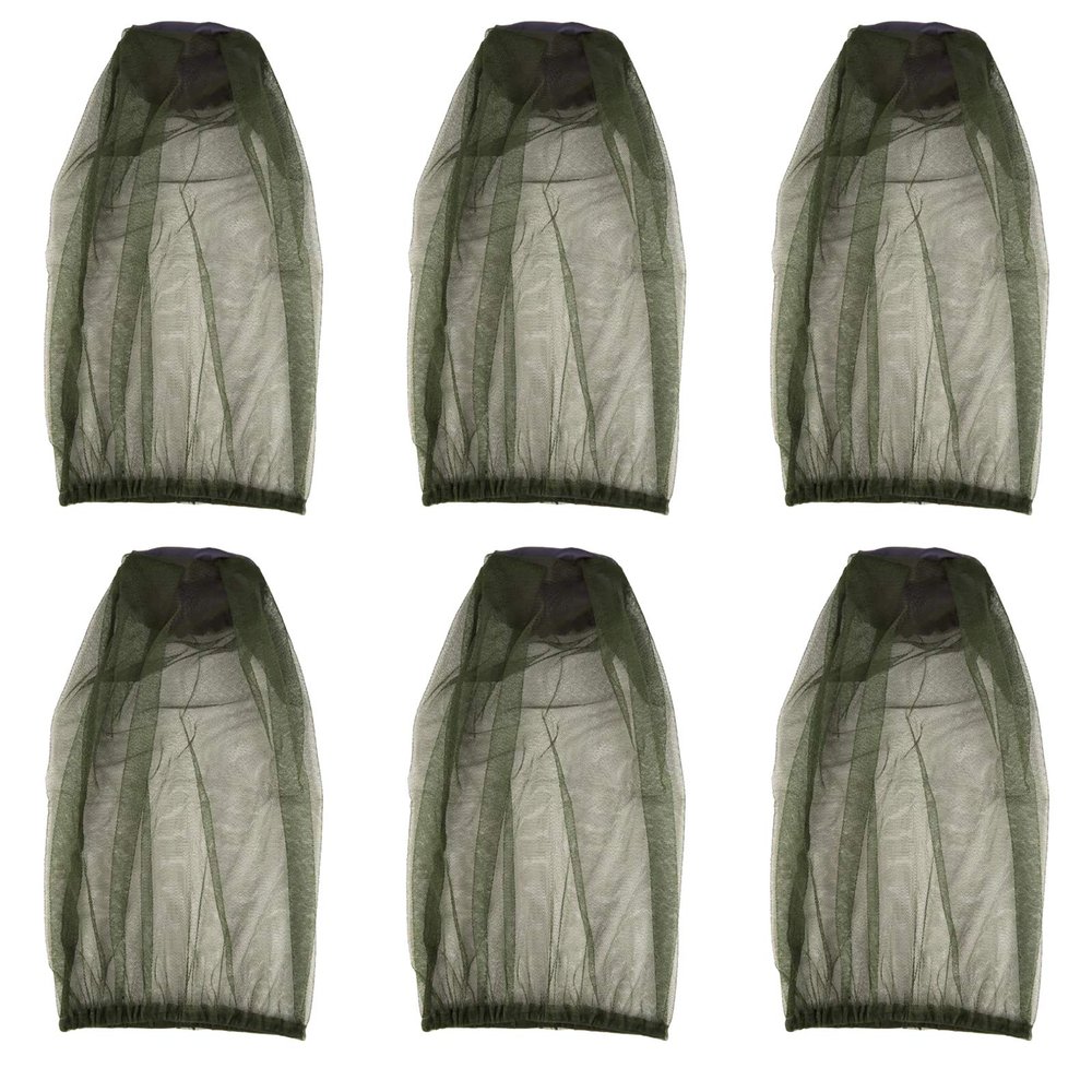 6PCS Mosquito Head Net Face Mesh Net Head Cover for Outdoor Lovers Protect from Fly Screen Mosquito Gnat and Other Flies