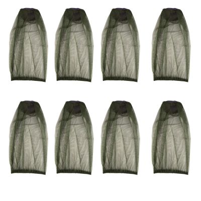 8PCS Mosquito Head Net Face Mesh Net Head Cover for Outdoor Lovers Protect from Fly Screen Mosquito Gnat and Other Flies