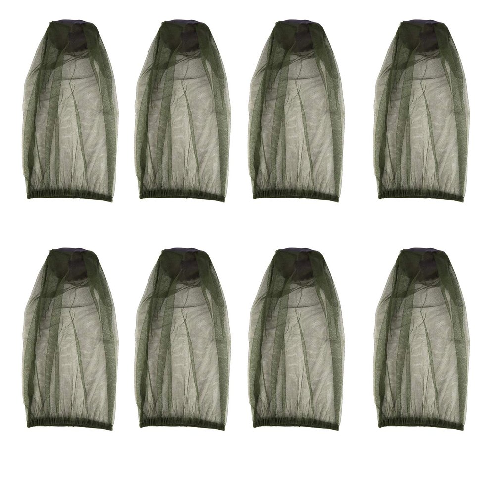 8PCS Mosquito Head Net Face Mesh Net Head Cover for Outdoor Lovers Protect from Fly Screen Mosquito Gnat and Other Flies