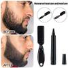 Beard Pencil Filler Water Proof,Bprtcra Barber Pencil and Brush Male Mustache Repair Shape Effective Enhance Facial Hair Waterproof Proof & Sweat Proof Solution (Dark brown) view 2