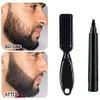 Beard Pencil Filler Water Proof,Bprtcra Barber Pencil and Brush Male Mustache Repair Shape Effective Enhance Facial Hair Waterproof Proof & Sweat Proof Solution (Black) view 2