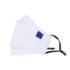 Janeo British Apparel Face Mask Washable Reusable Fabric Covering,Oxford Weave Fabric,a Tailored Fit with Chin Extension,Nose Clip. Matches our Oxford Shirts,Gift Idea. Warm White, 1 pc view 3