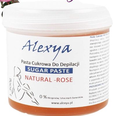 ALEXYA Natural Rose Sugar Paste Hair Removal Depilation Sugaring Wax 300g