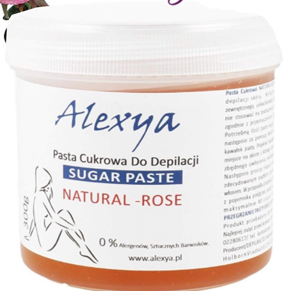 ALEXYA Natural Rose Sugar Paste Hair Removal Depilation Sugaring Wax 300g