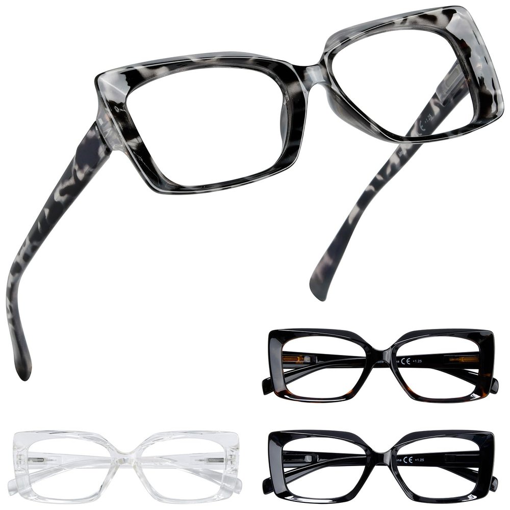 Eyekepper 4 Pack Reading Glasses for Women Reading - Ladies Readers