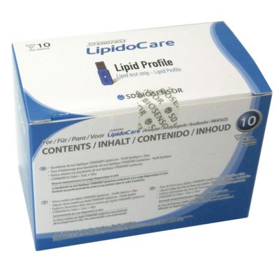 LipidoCare: 10 x Lipid Profile Test Strips