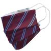 Claret & Blue Striped Football Face Mask view 1