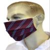 Claret & Blue Striped Football Face Mask view 2