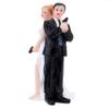 Wedding Cake Topper, Funny Bride Groom Hold Gun wedding Couple Figurines, Wedding and Engagement Wedding Party Decorations Gifts (Bride Groom With Gun) view 1