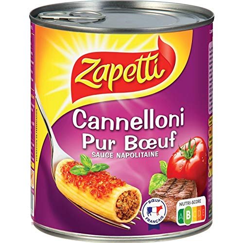 Zapetti Cannelloni Pure Beef 800g (Pack of 4)
