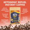Keto Coffee | Instant Bulletproof Ketogenic Refuel Coffee with MCT Oil | Zero Carb, Sugar Free, Low Calorie Ketosis Diet Drink | Cinnamon Flavour | 30 Servings view 2