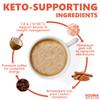 Keto Coffee | Instant Bulletproof Ketogenic Refuel Coffee with MCT Oil | Zero Carb, Sugar Free, Low Calorie Ketosis Diet Drink | Cinnamon Flavour | 30 Servings view 3