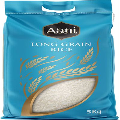 Aani Long Grain Rice | Premium Quality Rice for Fluffy Pilafs, Biryani & Vegan Dishes | Quick Cooking Rice | Ideal for Jollof and Side Dishes | Easy Cook 5 kg