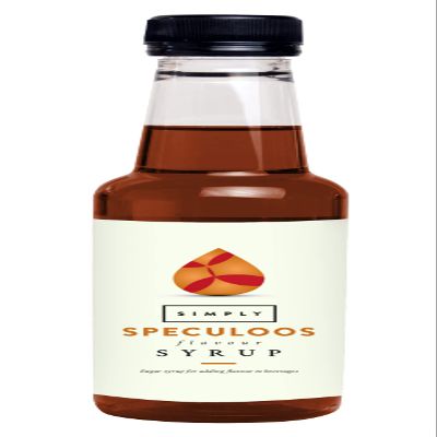 Simply Speculoos Caramelised Biscuit Syrup, Vegan & Nut Free Flavoured Syrup for Coffee, Cocktails & Baking (250ml)