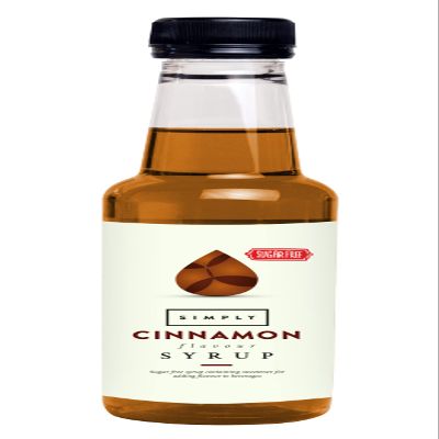 Simply Sugar Free Cinnamon Syrup, Low Calorie, Vegan & Nut Free Flavoured Syrup for Coffee, Cocktails & Baking (250ml)
