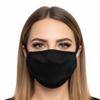 Komonee Black Cotton Face Mask - Washable and Reusable Cloth Mouth Cover - Dustproof Protection Covering for Men and Women - Ideal for Indoors, Outdoors, Cycling, and Ski Activities view 1
