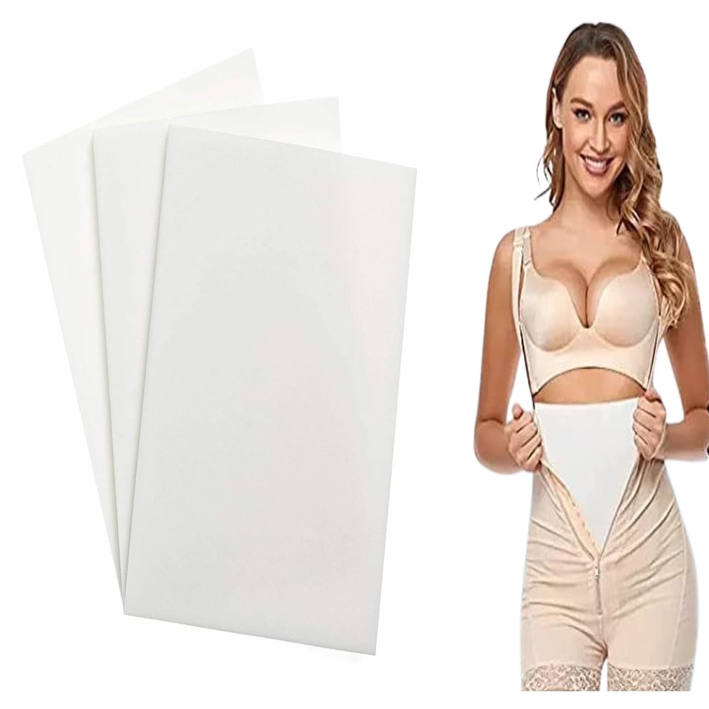 City Candy BBL Lipo Foam Post Surgery Compression Pads for Liposuction Support (3 Pieces)