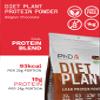 PhD Nutrition Diet Plant, High Protein Lean Matrix, Vegan Diet Protein Powder, Belgian Chocolate, 19g of Plant Protein, 40 Servings Per 1 kg Bag (Packaging May Vary) view 4
