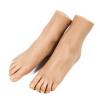 AFYH 1 Pair Realistic Silicone Mannequin Foot, Foot clones for European and American women feet beauty copy, silicone foot model props, high realistic 36A beauty feet.,Left foot view 1