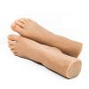 AFYH 1 Pair Realistic Silicone Mannequin Foot, Foot clones for European and American women feet beauty copy, silicone foot model props, high realistic 36A beauty feet.,Left foot view 4