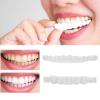 2 Pcs Cosmetic Teeth Instant Perfect Smile Veneers Top and Bottom, Temporary Dentures Fake Braces Teeth Cosmetic Dental Veneers for Man and Women, One Size Fit Most view 3