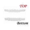 2 Pairs Temporary Dentures False Teeth Venners Top and Bottom, Instant Perfect Smile Denture Teeth Whitening Braces, Cover The Imperfect Teeth for Man Women Have A Confident Smile view 3