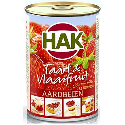 Hak Taart & Vlaaifruit Aardbeien Cake & Pie Fruit Strawberries 430G