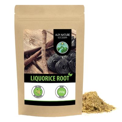 Alpi Nature Licorice Root Tea 250g 8.8 oz, Dried and Cut Liquorice Root, Licorice Loose Tea
