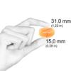 JB White 16 pcs Drying Tablets/Capsules for Hearing aids and earmolds, Orange Silica, Against Moisture, Hearing Aid Desiccant Compatible with Phonak, Cedis (16x, Color Indicator, Individually Sealed) view 2