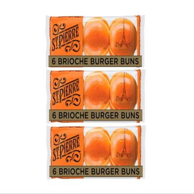 St Pierre Brioche Buns pack of 3