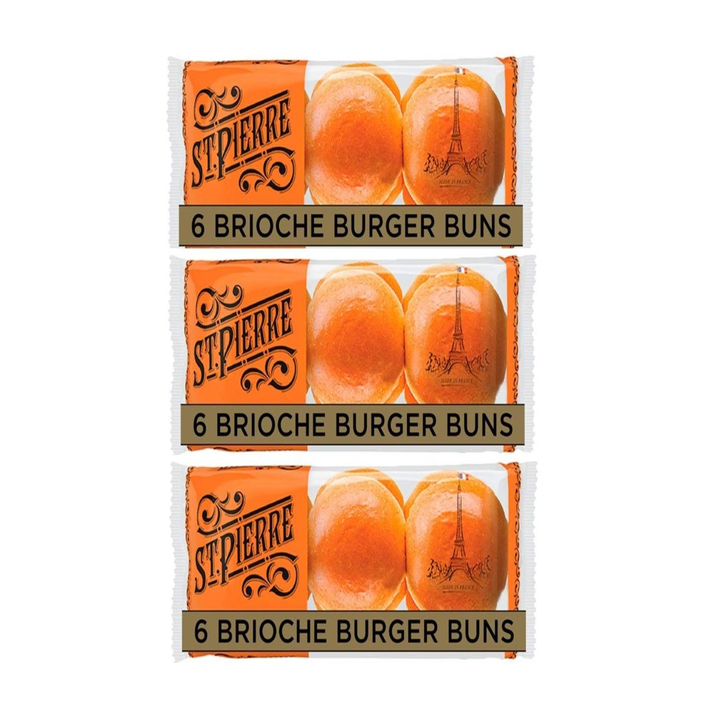 St Pierre Brioche Buns pack of 3