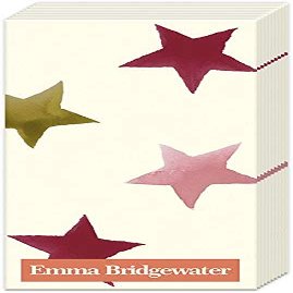 2 Packs of Emma Bridgewater Paper Pocket Handbag Tissues - Stargazer Lily Star Cream