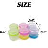 RONYOUNG 60PCS Contact Lens Cases Contact Lens Holder Box Left/Right Eyes Contact Lens Container, 6 Colors view 3