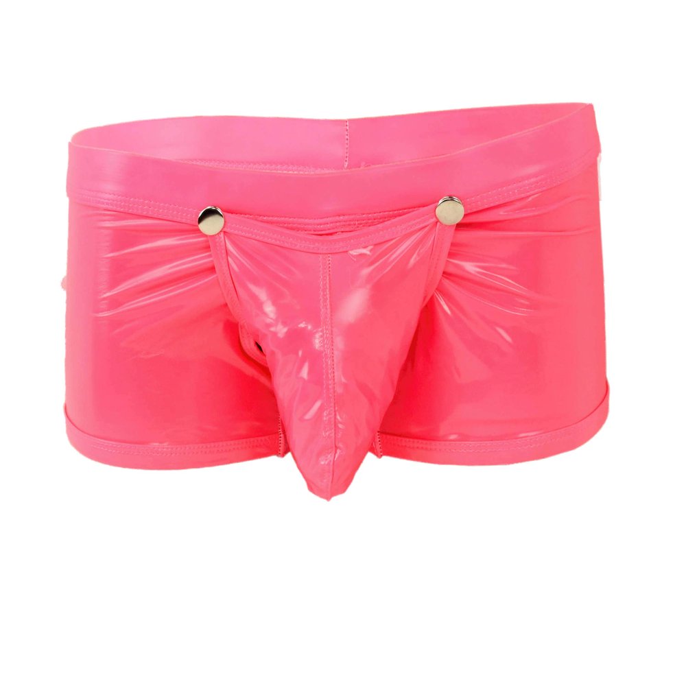 SpecialUnderwear Patent briefs with press studs for opening at the front. Size: M, pink, M