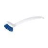 Long Handle Washing Up Brush White/Blue - (Washable with Comfortable Curved Handle Grip) WWWSBU24L view 1