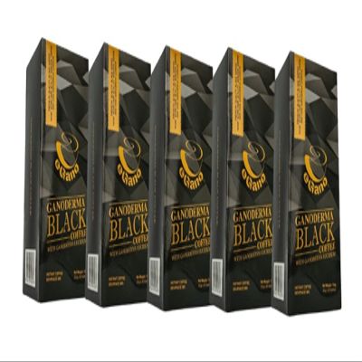 5 Boxes eGano Ganoderma Black Coffee Instant Coffee With Ganoderma Lucidum (3.5g x 30 Sachets / Box)