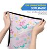 AJINGA Face Coverings Bandana Ear Loops StylishPink Unicorn Women Neck Gaiters for Dust Wind Motorcycle Men view 3