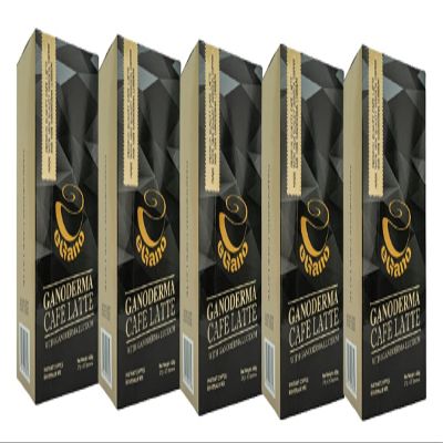 5 Boxes eGano Premium Ganoderma Cafe Latte Instant Coffee with Ganoderma Lucidum Extract (21g x 20 Sachets / Box)