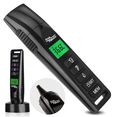 Promedix PR-638 Thermometer Non-Contact Digital Infrared LCD Display C / F Ear and Forehead Temperature