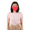 LOFBAZ Cloth Face Coverings Cotton Fabric with Filter Pocket Washable Reusable Vibrant Red - Pack of 3, Adult M view 1