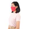 LOFBAZ Cloth Face Coverings Cotton Fabric with Filter Pocket Washable Reusable Vibrant Red - Pack of 3, Adult M view 3