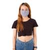 LOFBAZ Cotton Cloth Face Coverings Reusable Washable with Filter Pockets (Lavender - Pack of 3, Adult S) view 1