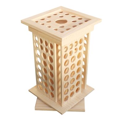 ruist-eu Oil Display Stand 125 Slots Organizer Wood Shelf Storage Display Stand Makeup Storage