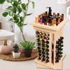 ruist-eu Oil Display Stand 125 Slots Organizer Wood Shelf Storage Display Stand Makeup Storage view 3