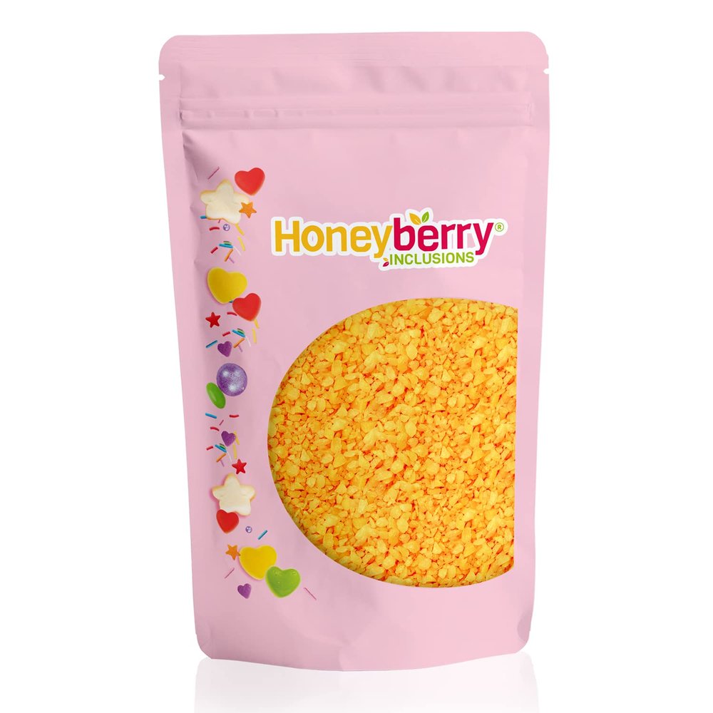 Yellow Popping Candy 250g - Cocoa Butter Coated Unflavoured Natural Yellow Coloured Popping Candy for Baking Cake Decoration