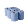 1-Ply Blue Centrefeed Rolls 300mx175mm (Pack of 6) CBL290S + Finchley Pen Free view 1