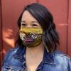 Anuschka Silk Face Masks - Comfortable Double-Layered Pleated Design - Reusable, Breathable & Adjustable - Angel Wings view 2